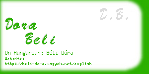 dora beli business card